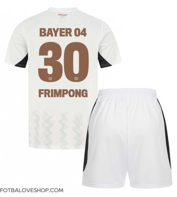 Bayer Leverkusen Jeremie Frimpong #30 Dětské Venkovní Dres 2024-25 Krátký Rukáv (+ trenýrky)